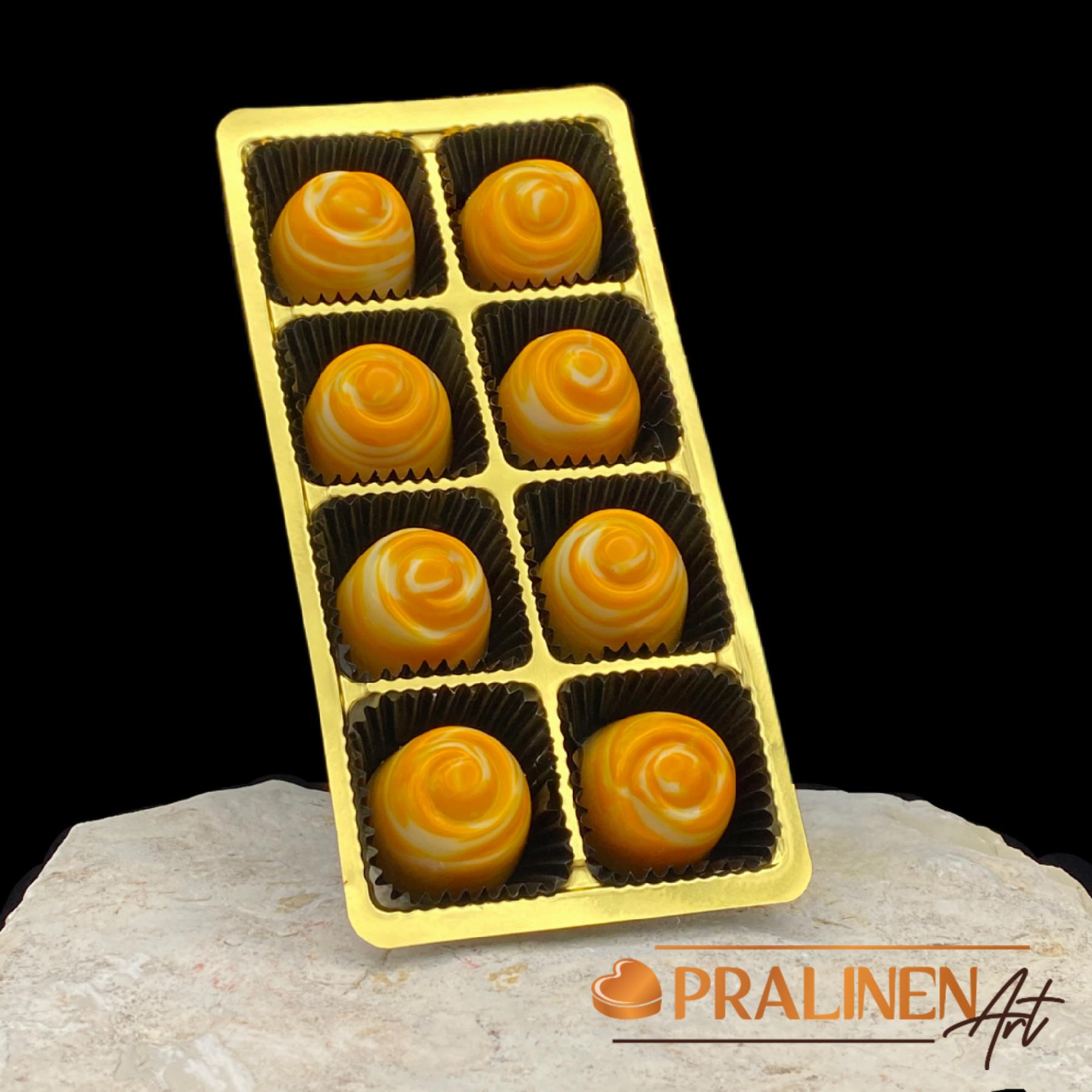 8 Edle Sommer-Pralinen Orange mit Aperol 