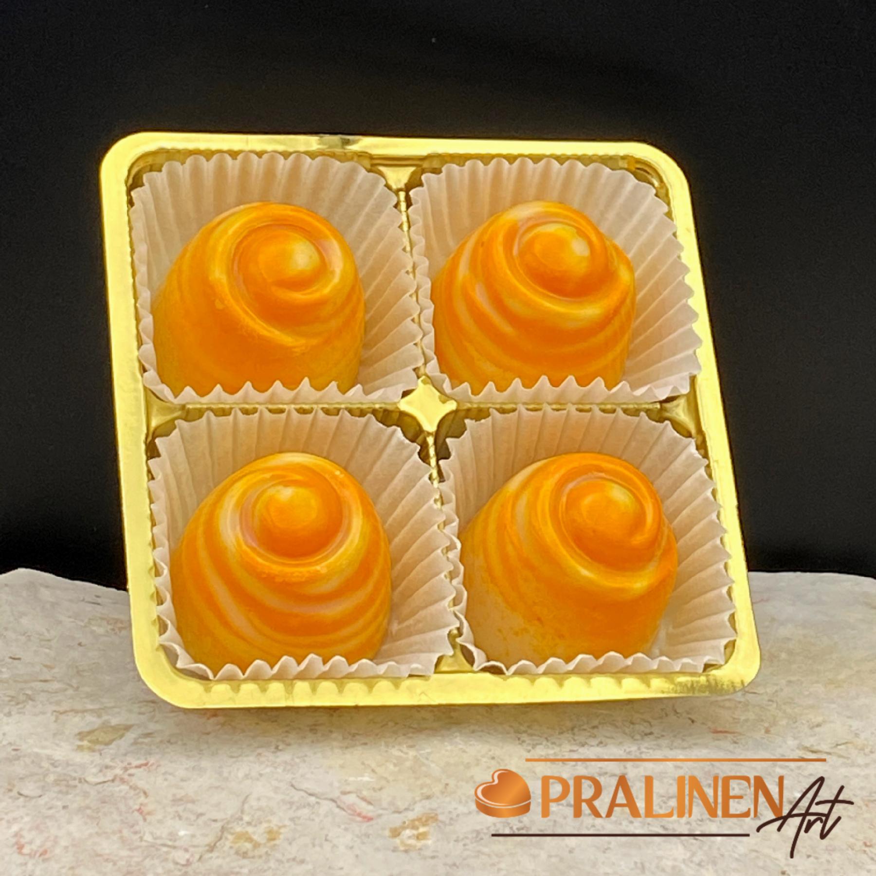 4 Edle Sommer-Pralinen Orange mit Aperol 