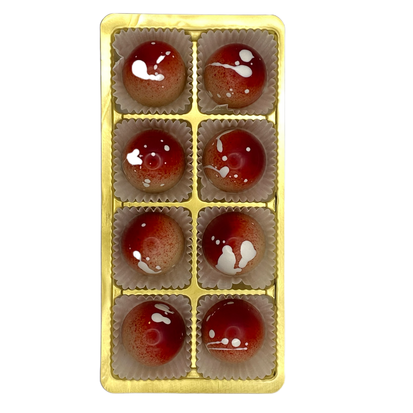 Erdbeere auf Joghurt | 8 Pralinen