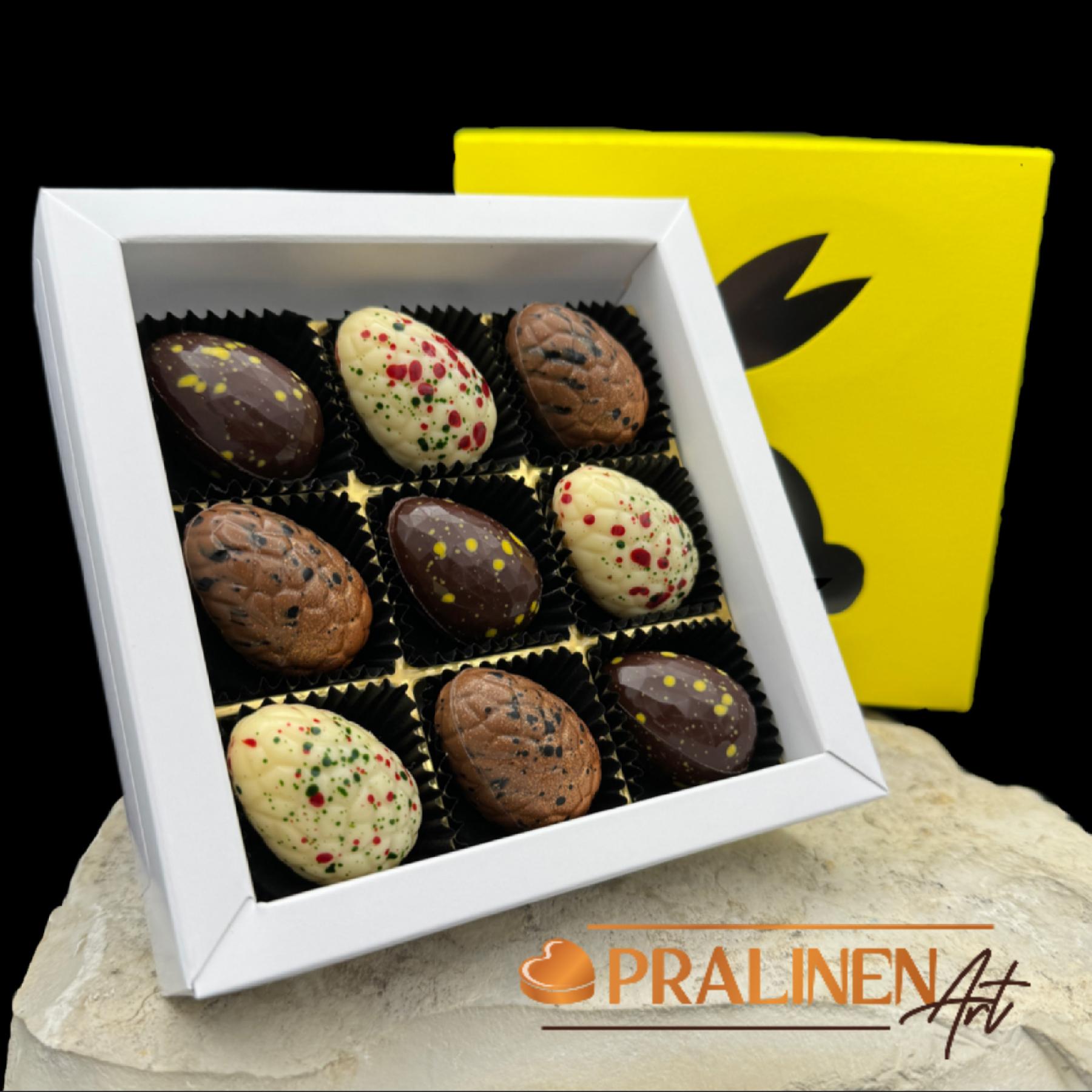  9 Eierlik&ouml;rpralinen - PralinenVariation Ostertr&auml;umerEi