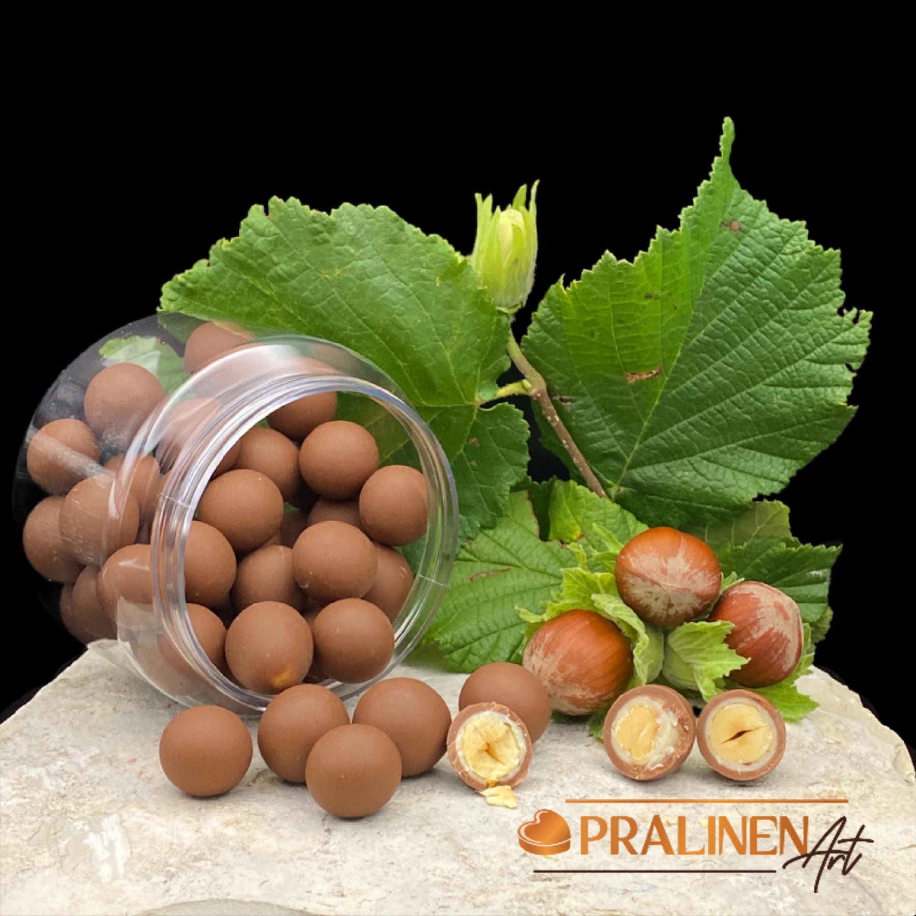 Knackige Piemonteser Haselnüsse in feinster Belgischer Schokolade | Edle Dragees von PralinenArt