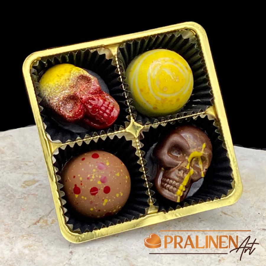 Totenkopfpralinen mit dem unverkennbaren Geschmack des Ron Zuarin Summer-Edition von Brinkmann Findest aus Schwerin