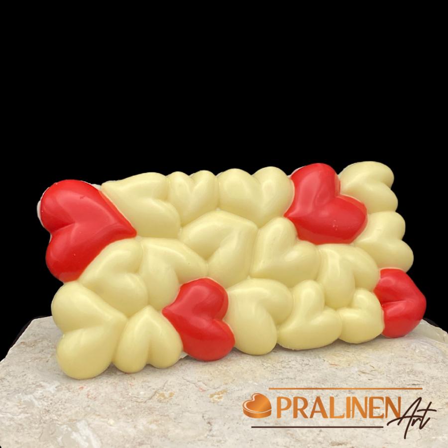 Sweet Love - Herztafel aus Belgischer weißer Schokolade