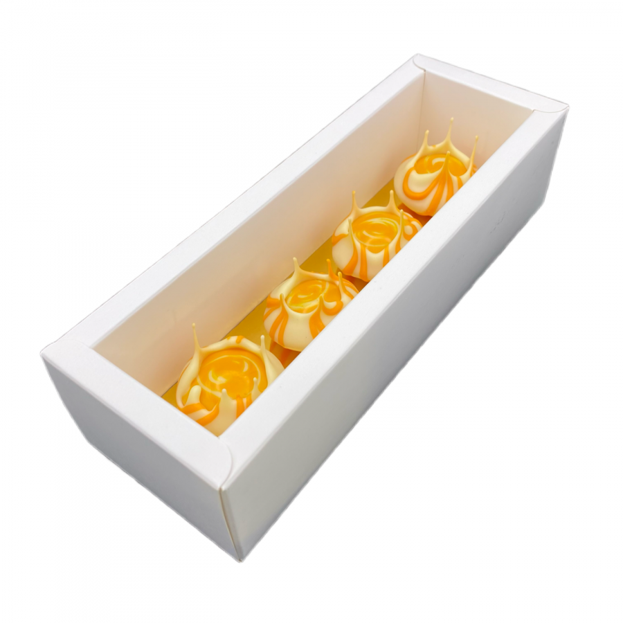 Aperol Volcano pralinen von PralinenArt by Cindy Welz in einer  4er