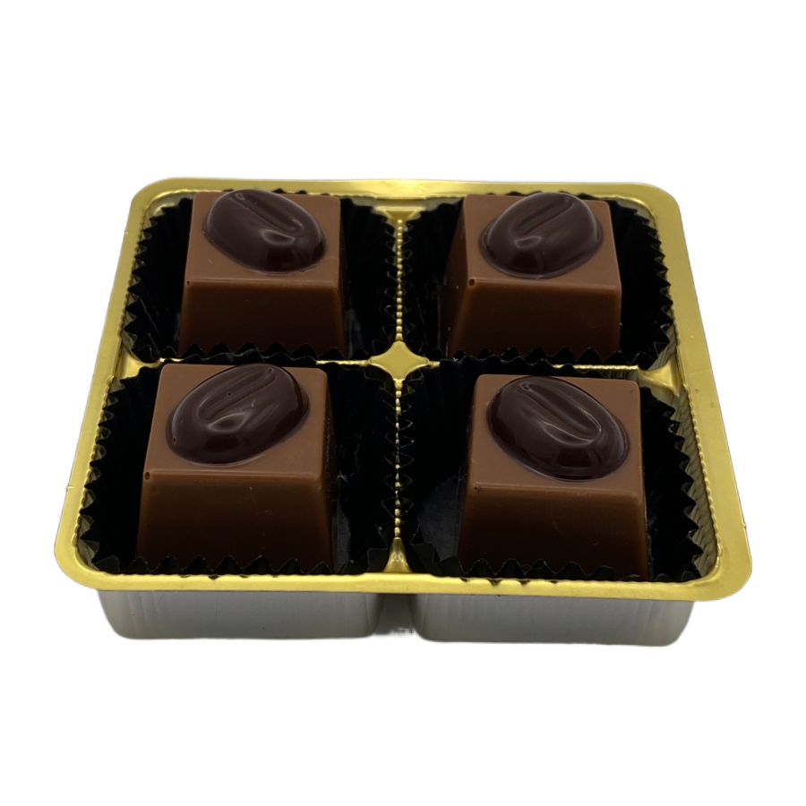 Kaffeepralinen von Pralinenart im Vierer Blister ein Genuss für jeden Kaffeeliebhaber