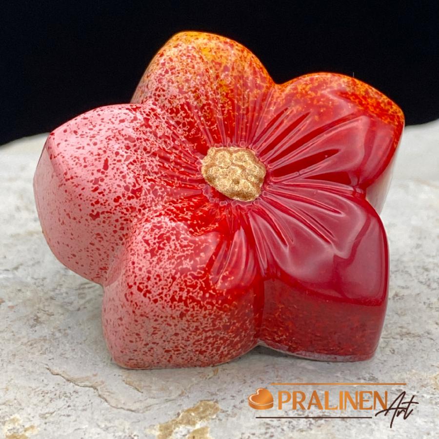 5 x  Praline in Blütenform mit Irish Cream Ganache (mit Original Baileys zubereitet)