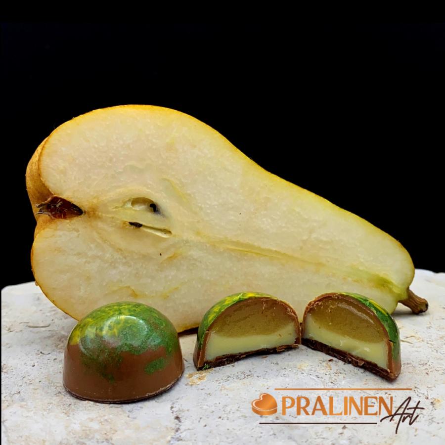 Williams-Christ Birne | mit Birnenbrand | 8 handgefertigte Pralinen