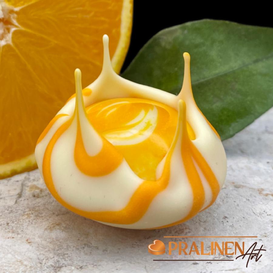 selbst gemachte Volcano Pralinen Orange Aperol Spritz von PralinenArt ein Besonderes Pralinengeschenk
