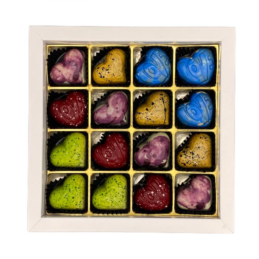 Edle Herzpralinen von Pralinenart ein besonderes Gerschenk nicht nur zum Valentinstag  Schokoherz Dchokoladenherz