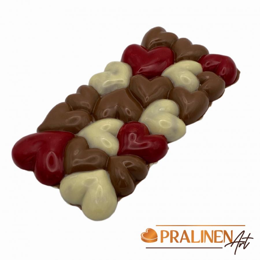 Sweet Love SchokoladenTafel mit 19 Herzen als Geschenk