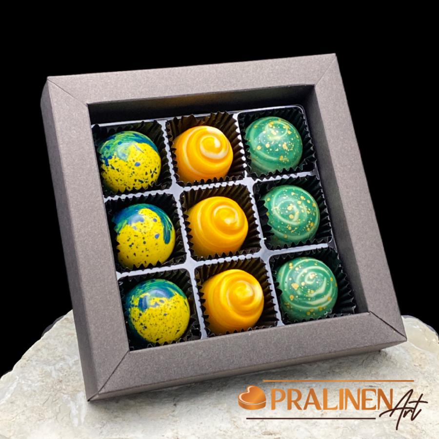 SUMMER Breeze | 9 Cocktail-Pralinen 3x Piña Colada, 3x Aperol Spritz, 3x Mojito