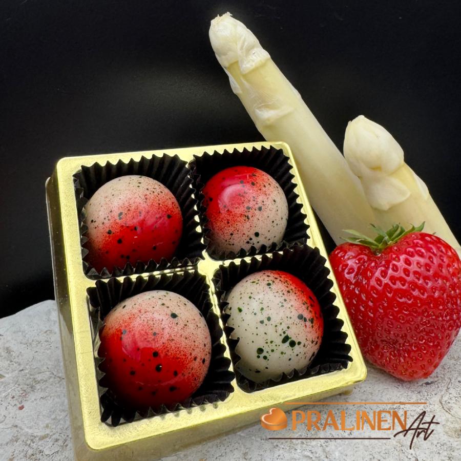 Pralinenart Spargelpralinen mit WaldErdbeeren 