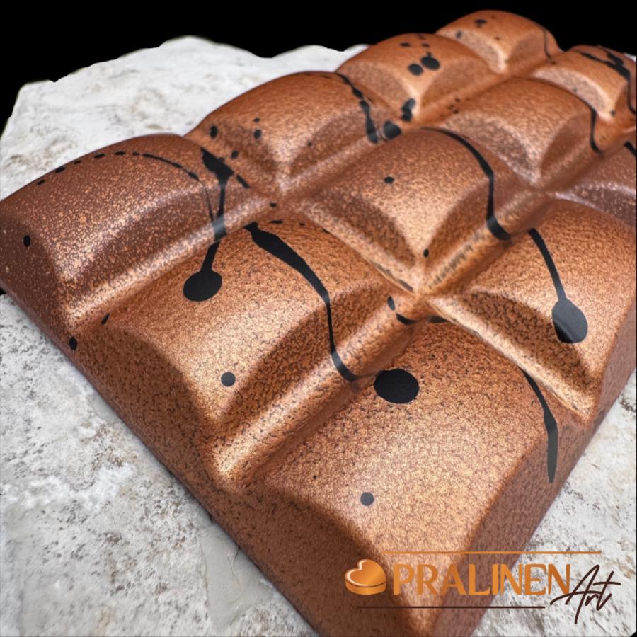 NussNougat Schokoladentafel von PralinenArt aus belgischer Schokolade