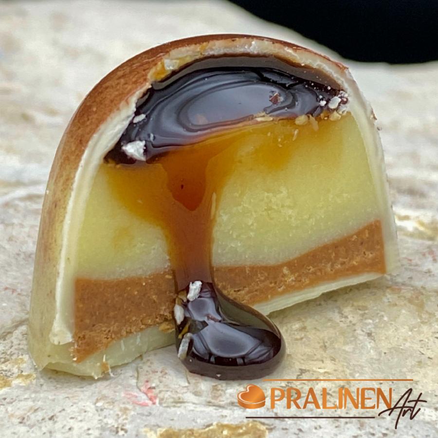 Tiramisu Praline mit Belgischer Schokolade aus der Schokoladenmanufaktur PralinenArt (4 Stück) 