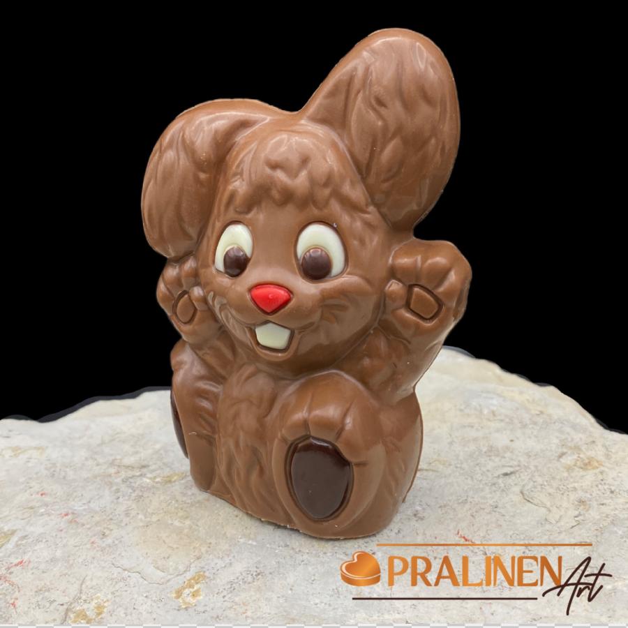 Schokoladen-Oster-Hase Emmy Vollmilch und weiß