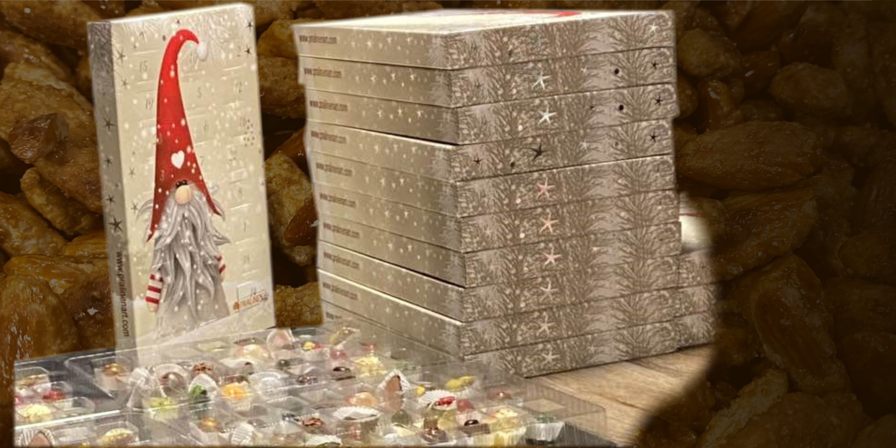 Exklusiver Adventskalender 2024 mit Pralinen